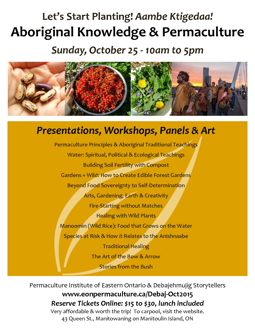 Aboriginal Knowledge & Permaculture Event poster