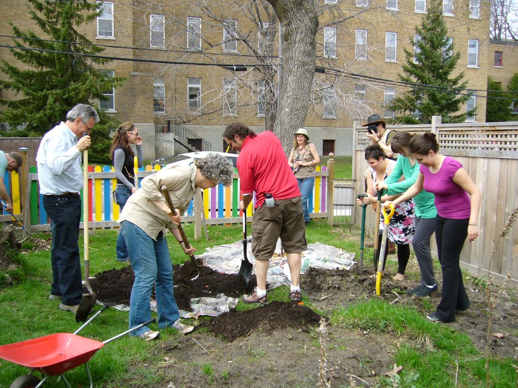 installing a garden
